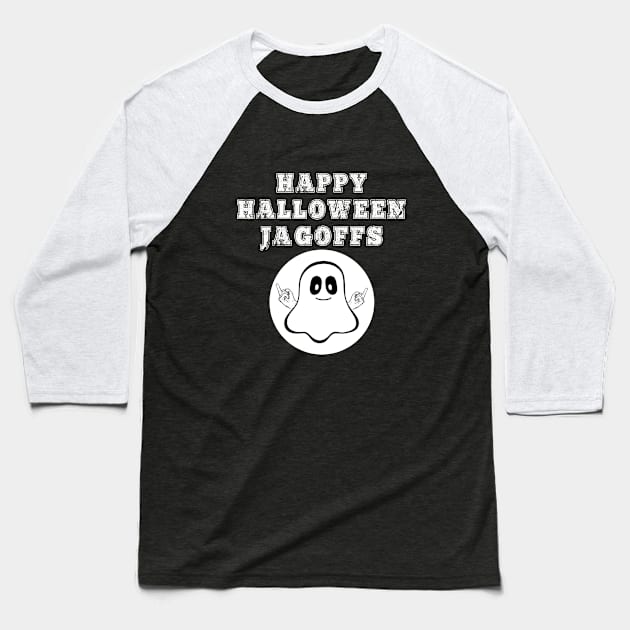 Happy Halloween Jagoffs Funny Yinzer Ghost Middle Fingers Gift Baseball T-Shirt by HuntTreasures